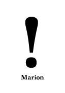 Marion びっくりマーク(感嘆符) exclamation mark