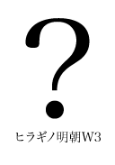 ヒラギノ明朝W3 はてなマーク(疑問符) question mark