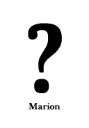 Marion はてなマーク(疑問符) question mark