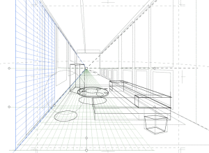イラレ 遠近グリッド の使い方 遠近グリッドで こんな絵が描けるのよ クリエイター丙