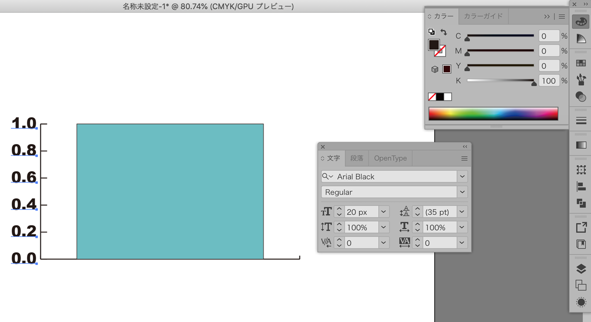 Adobe Illustrator グラフツールの使い方
